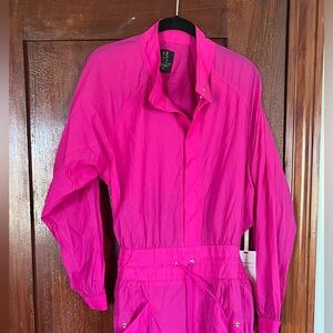 Athleta Alicia Keys Utility Jumpsuit Workout Track Suit AK Gym Size XL 14 Romper